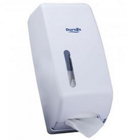 Caprice Interleaved Toilet Tissue Dispenser, 13 x 13 x 31cm, ABS Plastic, White, Each Each