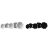 Screw Caps, 22mm, White, Polypropylene, Each Each