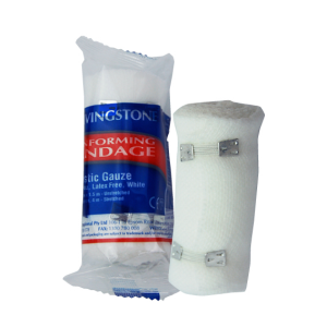 Livingstone Conforming Bandage with Clip, 25mm x 4 Metres Stretched Length (1.5 Metres Unstretched), 12/Pack Pack