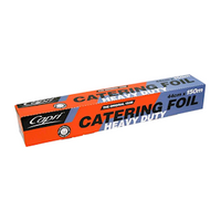 Capri Aluminium Foil Heavy Duty Dispenser Silver 44cm x 150m, 6 Rolls/Carton Carton