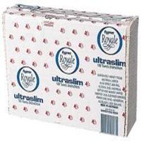 Royale Ultraslim Multifold Hand Towels, 24 x 24cm, 150 Sheets/Pack, 2400 Sheets/Carton (2170370) Carton