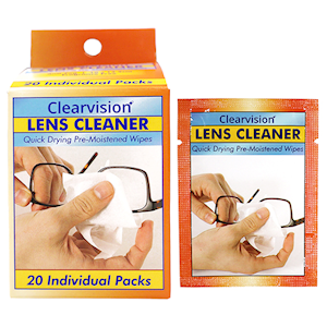 Livingstone Lens Cleaner, Antifog, Quick Drying Pre-moistened Wipes, Unfolded: 10*13.5cm, Folded: 3*5cm, Single Packed, 20 Wipes/Pack Box