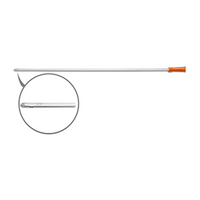 Livingstone Nelaton Male Catheter, 16FG, Orange Colour, 38cm Length, Single Wrapped, Sterile, Each Each