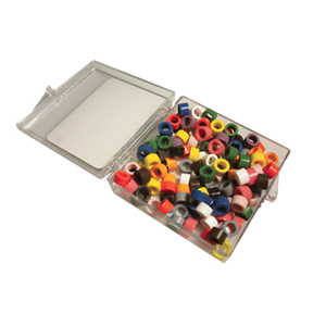 Instrument Code Rings, Silicone Standard, Assorted, Autoclavable, 120/Box Box