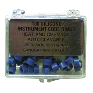 Instrument Code Rings, Silicone Standard, Assorted, Autoclavable, 120/Box Box