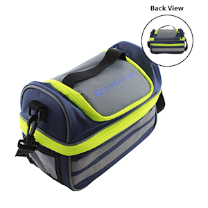 Livingstone Insulated Vaccine Cooler Bag, 24 x12 x19cm, 5.5Litres, Heavy Duty 600D PVC Coated Polyester, 3 Compartments with Zipper Each