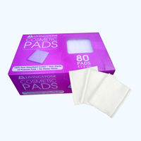 Livingstone Cosmetic Pad Square Cotton, 80/Display Pack Pack