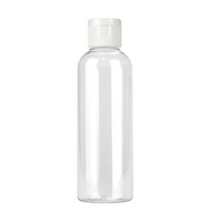 Plastic Bottle with Flip Top Cap, 100ml, Clear, Each Each