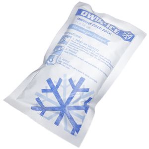 Qwik-Ice Instant Cold Pack, Ammonium Nitrate Free, 18 x 11cm, 198 Square cm, Recyclable Polyethylene & Nylon Pouch, 20/Pack Box