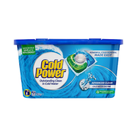 Cold Power Laundry Detergent Capsules, Regular, 45 Pieces/Pack Pack