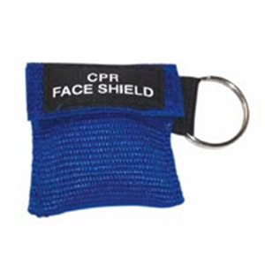 Livingstone Resus-o-mask Resuscitation CPR Face Shield, with CPR Guide and Key Ring, in Blue Vinyl Bag, Latex Free, Each Each