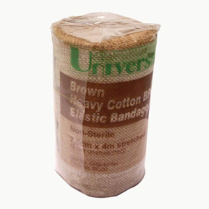Universal Crepe Bandage, Heavyweight, 2.5cm x 2.3m Unstretched, 4.5m Stretched, Smooth, Bleached White, 12/Pack Pack