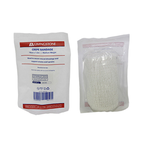 Livingstone Crepe Bandage, Medium Weight, 2.5cm x 1.6m, All Cotton, Sterile, Each Each
