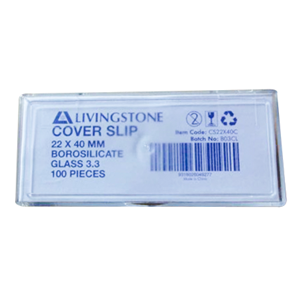 Livingstone Microscope Cover Slip, Rround 12mm, No. 1 Thickness, Borosilicate 3.3 Glass, 100 Pieces/Pack, Germany Pack