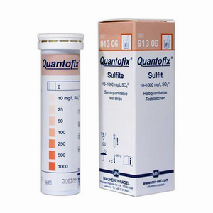 Sulfite Test Strips (0-10-25- 50-100-250-500-1000mg/L), 100 Test Strips/Box, Each Box