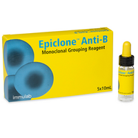 Anti B Blood Grouping Reagent, 5 x 10ml,/Pack, Fridge Pack