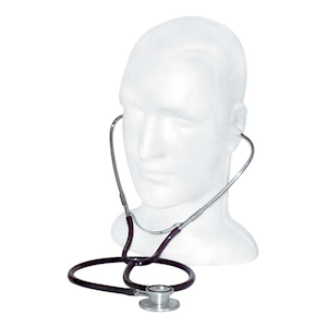 Livingstone Dual Head Stethoscope, Latex Free, Black Tube, Assembled, Each Each