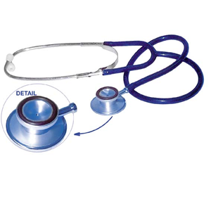 Livingstone Dual Head Stethoscope Latex Free, Black Tube, Each Each