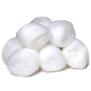 Livingstone Cotton Balls, 100pct Cotton, 0.6 Grams, Non-Sterile, White, 55/Bag Bag