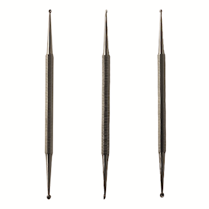 Curette, Double Ended, 1 x 2mm, Fine, Each