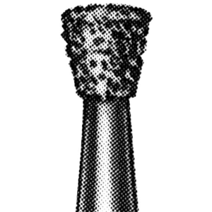 Ad 520 Diamond Burs, Round, ISO 001524 #10, Mini, Friction Grip, Medium, Each