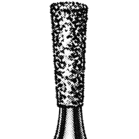 Livingstone Diamond Burs, Inverted Cone, ISO 225544 #15, Friction Grip 314, High Speed, Extra Coarse, Each