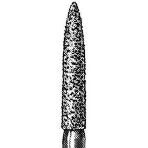 Ad 520 Diamond Burs, Round, ISO 001524 #10, Mini, Friction Grip, Medium, Each