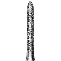 Mdt Diamond Burs, Torpedo Cylinder, ISO 289524 #12, Friction Grip Surgical, Medium, Each Each