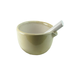 Livingstone Mortar and Pestle, 30ml, 60mm Diameter, Porcelain, Each Each