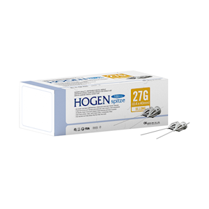 Dental Needles Hogen Spitze 27 Gauge 0.4 x 40mm 100/Box Box