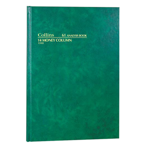ANALYSIS BOOK GRN H/C 61SERIESA4 84LF 14 M/C EA Each