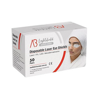 LightShield Disposable Eye Shields for Laser, IPL and LED, Soft and Flexible with Adhesive Edges, ICE Marked, 50 Pairs/Pack Pack