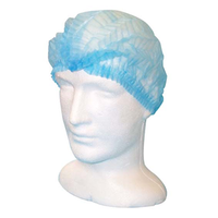 Livingstone Disposable Crimped Hairnet Cap, White, 21 Inches, Double Elastic, Latex Free, 1000/Carton Carton