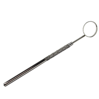 Dental Mirror Front Surface with Handle, No. 4, Stainless Steel, Each Each