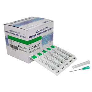 Livingstone Hypodermic Needle, 14 Gauge x 1.5 Inches, 38mm, Sterile, 100/Box Box