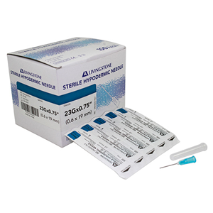 Livingstone Hypodermic Needle, 14 Gauge x 1.5 Inches, 38mm, Sterile, 100/Box Box