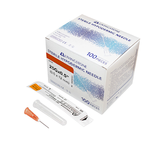 Livingstone Hypodermic Needle, 14 Gauge x 1.5 Inches, 38mm, Sterile, 100/Box Box