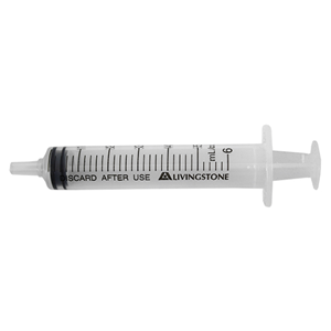 Livingstone Syringe, 5ml, Luer Slip Tip, Latex Free, Hypoallergenic, Non-Sterile, Loose