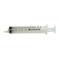 Livingstone Syringe, 10ml, Luer Slip Tip, Eccentric Off Centre Nozzle, Latex Free, Hypoallergenic, Non-Sterile, Loose Each