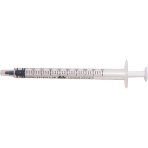 Livingstone Syringe, 1ml, Luer Slip Tip, Tuberculin, White Plunger, Latex Free, Hypoallergenic, Non-Sterile, Loose Each