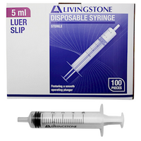 Livingstone Syringe, 3ml, Luer Lock Tip, Latex Free, Hypoallergenic, Non-Sterile, Loose Each