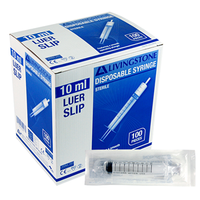 Livingstone Syringe, 10ml, Luer Slip Tip, Concentric Nozzle, Latex Free, Hypoallergenic, Non-Sterile, Loose Each