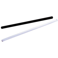 Livingstone Electrostatic Rod, 30cm x 1cm Diameter, Ebonite (Vulcanised Rubber), Black Opaque, Hard Surface, Each Each