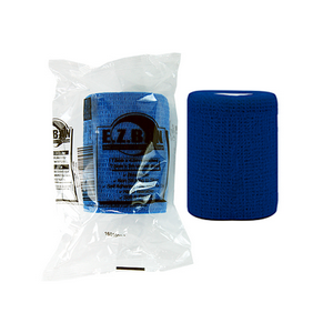E.Z. Ban Wrap Cohesive Elastic Bandage, 2.5cm x 2 metres stretch to 4.5 metres, Blue, 30/Box Roll