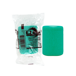 E.Z. Ban Wrap Cohesive Elastic Bandage, 2.5cm x 2 metres stretch to 4.5 metres, Blue, 30/Box Roll