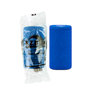 E.Z. Ban Wrap Cohesive Elastic Bandage, 2.5cm x 2 metres stretch to 4.5 metres, Blue, 30/Box Roll