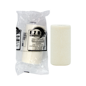 E.Z. Ban Wrap Cohesive Elastic Bandage, 2.5cm x 2 metres stretch to 4.5 metres, Blue, 30/Box Roll