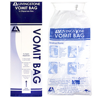 Livingstone Emesis Vomit Bag, 1500ml, in Patented Dispenser, 50 pieces/Box Box