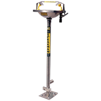 Speakman Eye Shower, Pedestal Mounted, Hand Operated, with Stainless Steel Bowl, Each Each