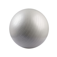 Anko Exercise Ball, 75cm, Polyvinyl Chloride (PVC), Burst Resistant, Grey, Each Each